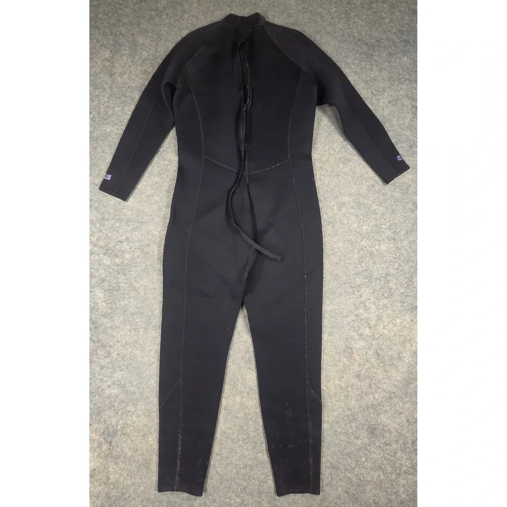 NeoSport 3/2mm Full Body Wetsuit Black Purple Size 12 Surfing Diving Snorkeling
